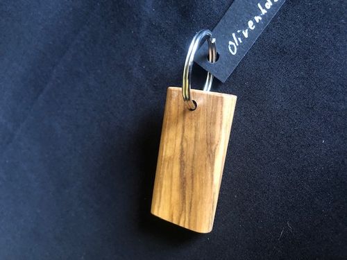 Schlüsselanhänger Holz Olive
